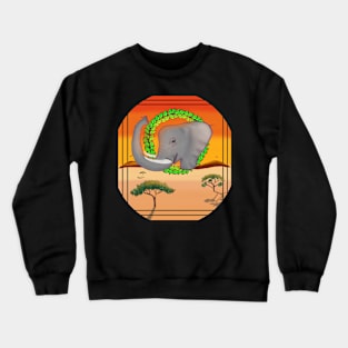 African Elephant - Africa Collection Crewneck Sweatshirt